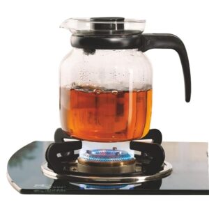 Carafe Flame Proof Glass Kettle with Inbuilt Stainer | 350ml