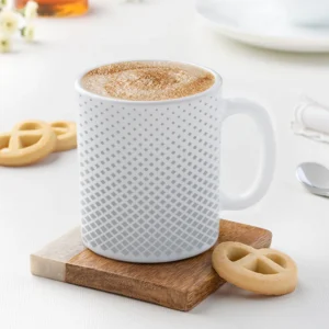Borosil Grey Pixel Mug | 320 Ml