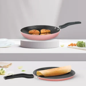 Borosil Festive Glory Cookware Set | Pink
