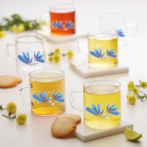 Borosil Vision Tea and Coffee Classic Mug - Ayana| Set of 6| 190ml