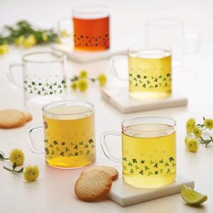 Borosil Vision Tea and Coffee Classic Mug - Sage| Set of 6| 190ml