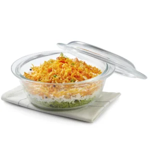 Angelica Deep Round Casserole with Lid