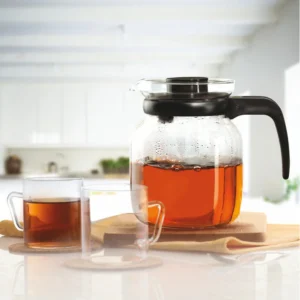 Borosil Classic Tea Set| Set of 5|Carafe| 4 Mugs